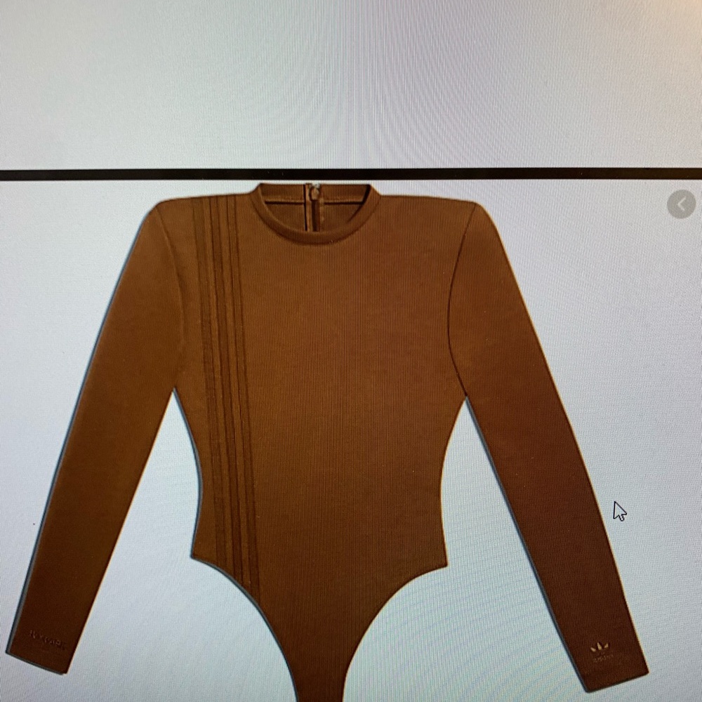 Adidas: IVY PARK (Brown) Three Strip Bodysuit